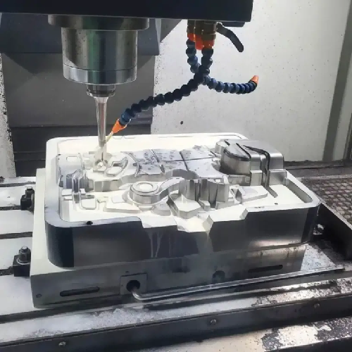 Custom automation equipment part and functional machined component for industrial assembly